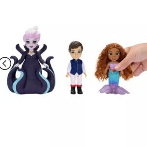 Disney’s The Little Mermaid Ariel, Ursula & Eric 6" Petite Doll Gift Set